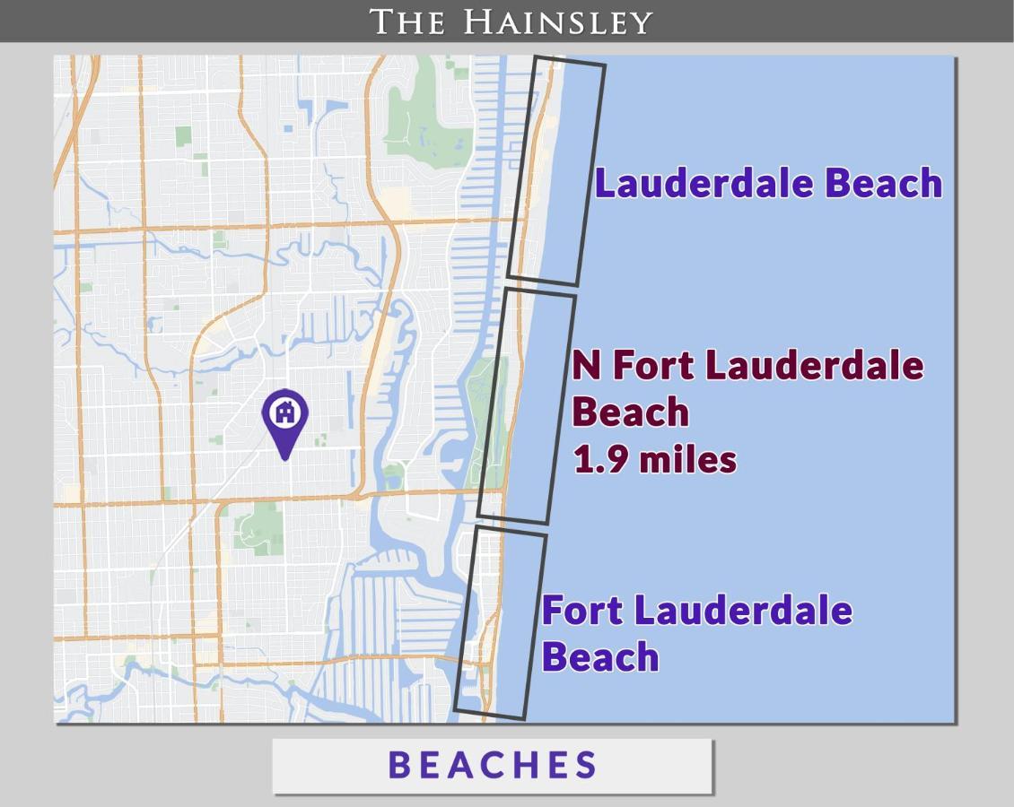 Beach Chairs, Good Kitchen, Strong Wifi On 14Th Ave Fort Lauderdale Exterior photo